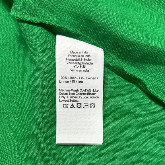 J. Crew Vibrant Green Button-Front Midi Dress - Picture 11 of 12